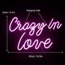 Load image into Gallery viewer, Crazy in love LED Neon light
