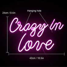 Load image into Gallery viewer, Crazy in love LED Neon light