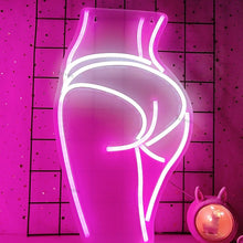 Load image into Gallery viewer, Semi naked lady LED Neon light