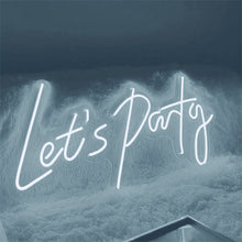 Load image into Gallery viewer, Let's party LED Neon light