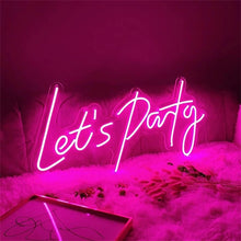 Load image into Gallery viewer, Let&#39;s party LED Neon light
