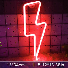 Load image into Gallery viewer, Lightning bolt LED Neon light