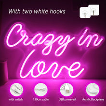 Load image into Gallery viewer, Crazy in love LED Neon light