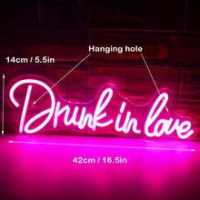 Load image into Gallery viewer, Drunk In love LED Neon light