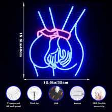 Load image into Gallery viewer, Sexy handcuffed naked lady LED Neon light