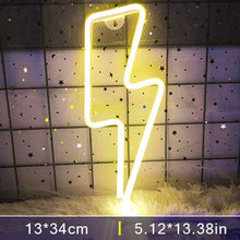 Load image into Gallery viewer, Lightning bolt LED Neon light