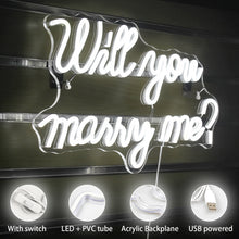 Load image into Gallery viewer, Will you marry me LED Neon light
