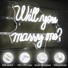 Load image into Gallery viewer, Will you marry me LED Neon light