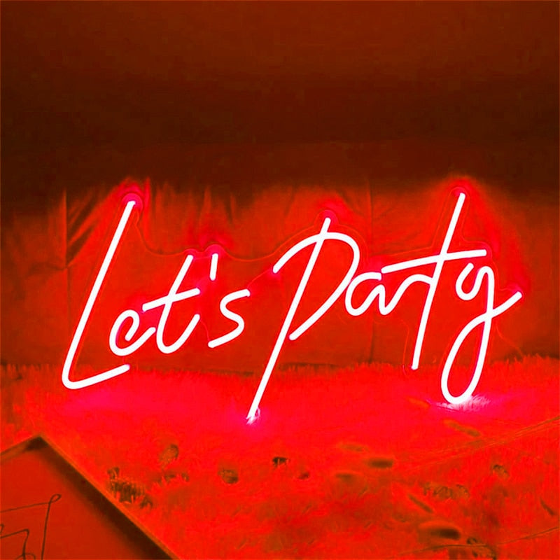 Let's party LED Neon light