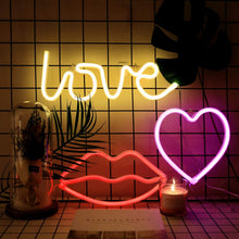 Load image into Gallery viewer, Red lips LED Neon light
