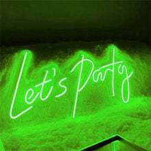 Load image into Gallery viewer, Let's party LED Neon light
