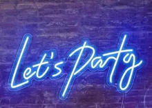 Load image into Gallery viewer, Let's party LED Neon light