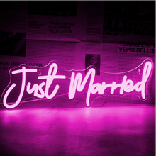 Load image into Gallery viewer, Just married LED Neon light