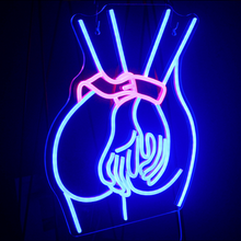 Load image into Gallery viewer, Sexy handcuffed naked lady LED Neon light
