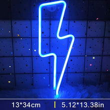 Load image into Gallery viewer, Lightning bolt LED Neon light