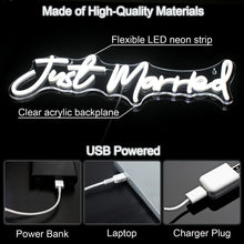 Load image into Gallery viewer, Just married LED Neon light