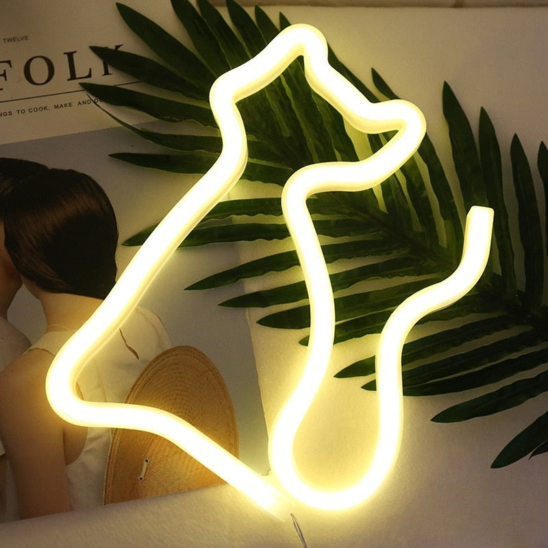 Cat LED Neon light