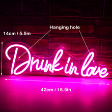 Load image into Gallery viewer, Drunk In love LED Neon light
